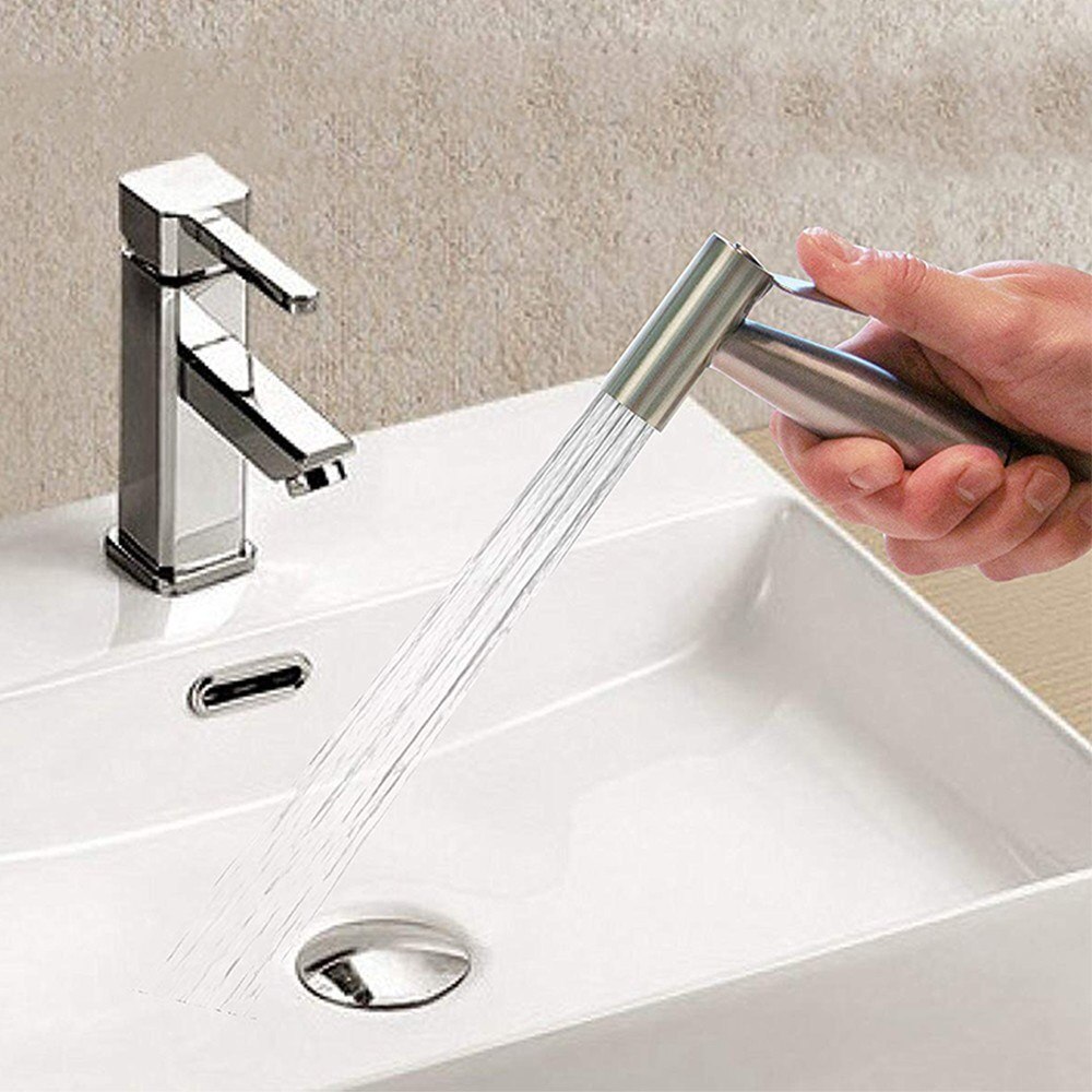 Håndholdt bidet sprøyte shattaf klut bleie toalett sprøyte rustfritt stål børstet dårlig dusj bidet sprøyte sett