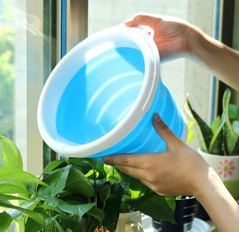 5L Emmer Voor Vissen Opvouwbare Emmer Wasstraat Outdoor Siliconen Aas Opslag Emmer
