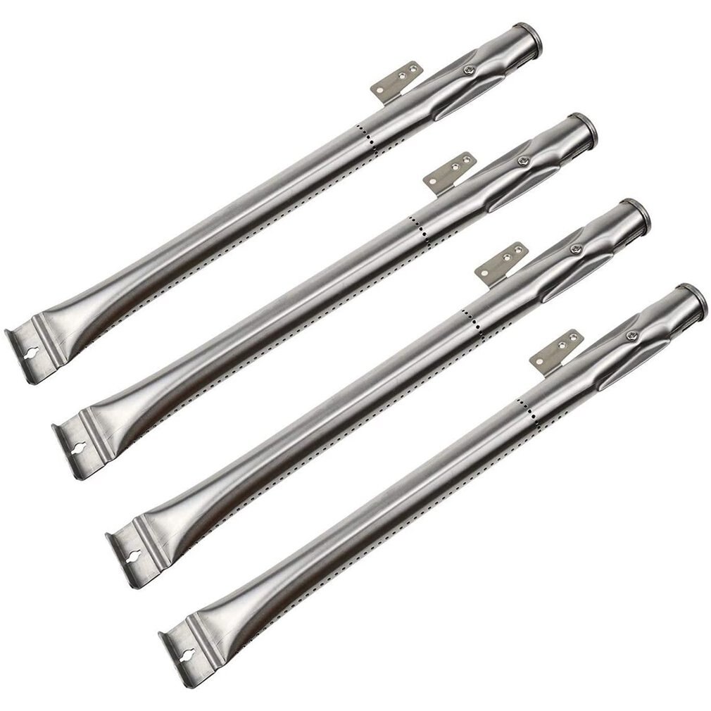 4PCS Stainless Steel Burner Replace Parts Porcelain Steel Heat Plate Replacement For Gas Grill Master