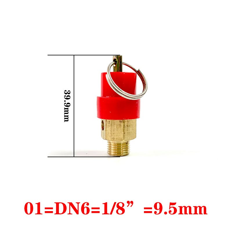 1/8 " 1/4 '' 3/8 " 1/2 "bsp 8kg luftkompressor sikkerhedsventil trykaflastningsregulator til trykrør/beholdere