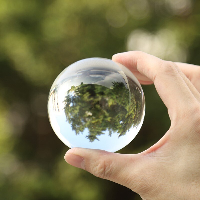 Crystal Balls Optical Glass Reflective Spheres K9 Crystal Sphere Ball Decor Photography Ball Clear Contact Juggling Balls