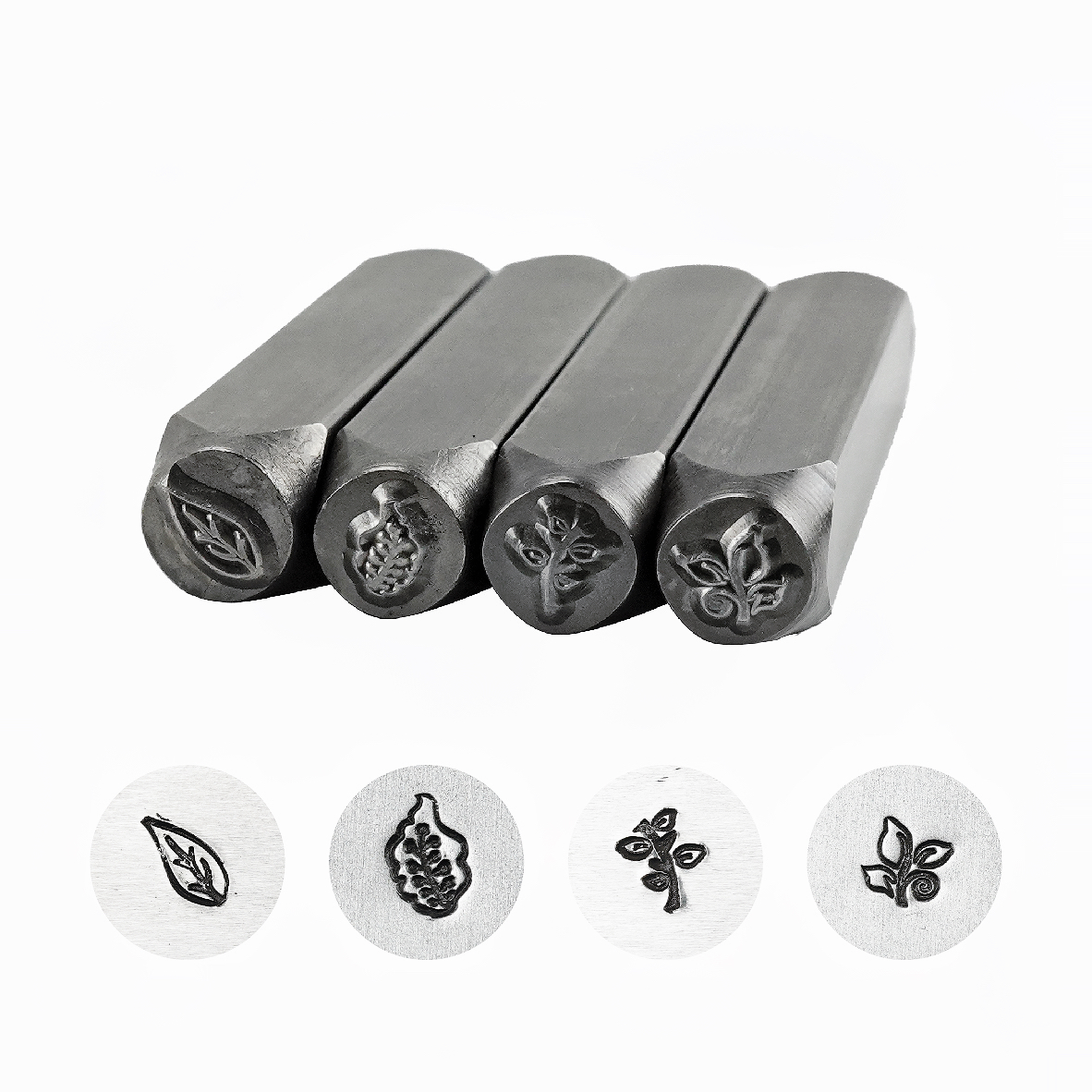 DIY Leaf Symbol Metal Stamps Symbol Metal Stamping Kit DIY Leather Stamps, Jewelry Stamping,1/4 (6mm)