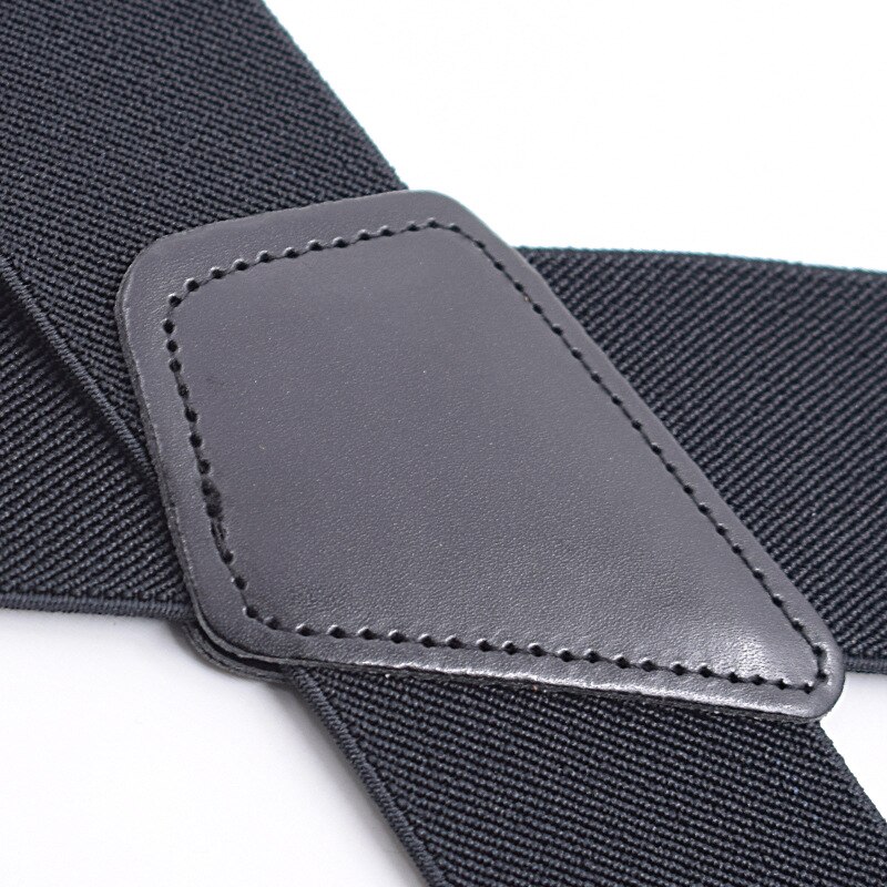 Tirantes de 5cm para hombre, pantalones de motorista de alta resistencia, elásticos, 4 Clips, MX8