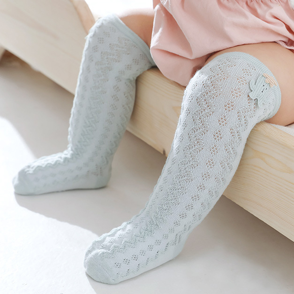 3 Paren/set Baby Sokken Voor 0-5years Baby Meisjes Antislip Ademend En Koel In De Zomer Dunne En Licht Anti-Muggen Zachte Katoen
