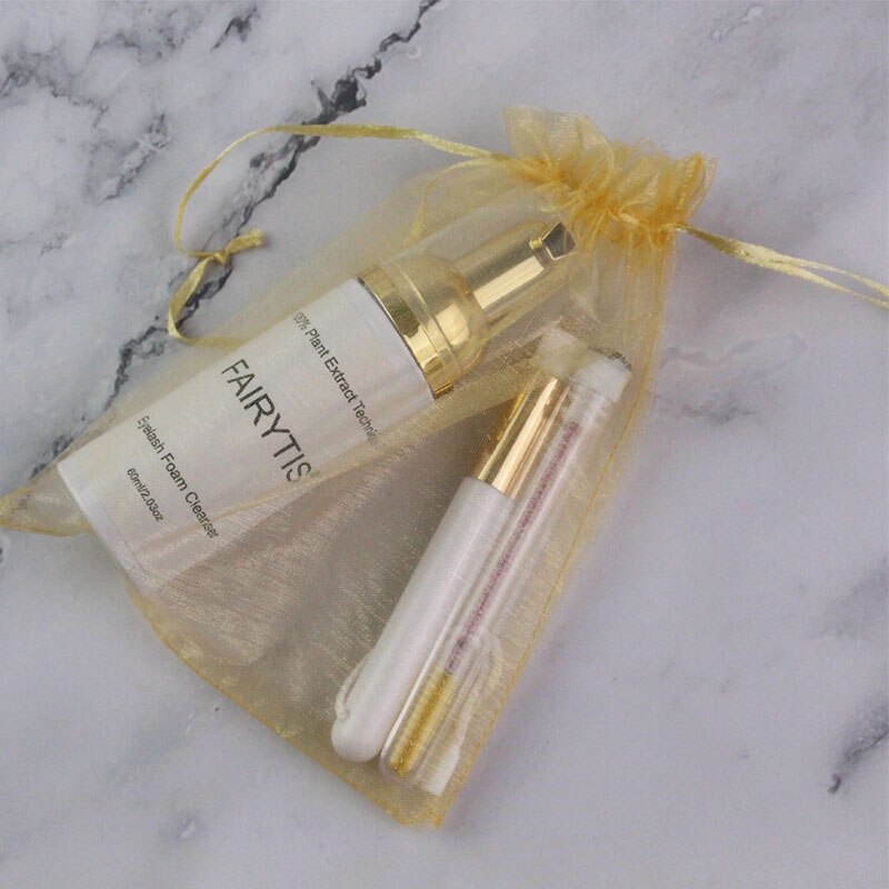 FAIRYTIS Eyelash Extension Shampoo Private Label Eye Lashes Foam Cleaner No Stimulation for Removing Eye Makeup: F5