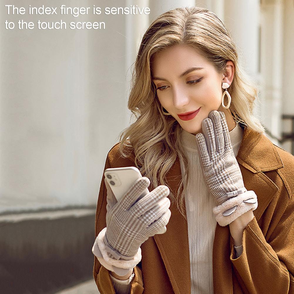Touch Screen Usb Verwarming Handschoenen Vrouwen Winter Double-Effect Verwarming Elektrische Handschoenen Winddicht Huidvriendelijke Comfortabele Mitten