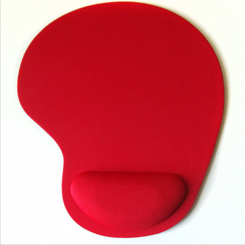 Anti-Slip Muismat Muismat met Gel Polssteun voor PC Macbook Laptop: Rood