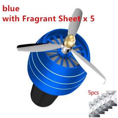 Bil parfyme luftfrisker auto bil lukt ledet mini tilstand ventil utløp parfyme klipp fersk aromaterapi duft: Blå kombinasjon