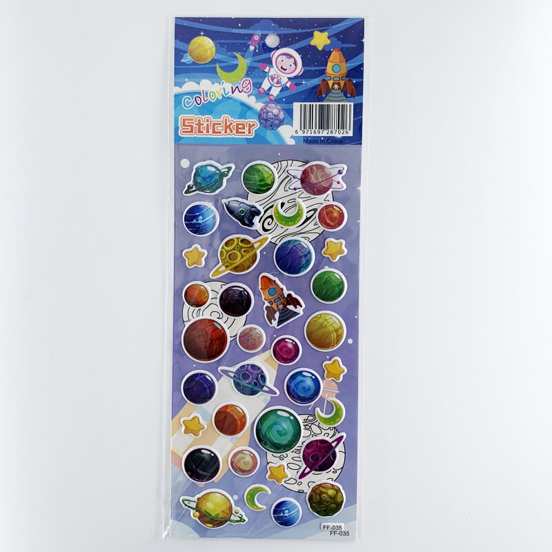 4 blätter/einstellen 3D Raum Planeten aufbringen blasiert Schaum Aufkleber für freundlicher Scrapbooking Aufkleber DIY Dekoration