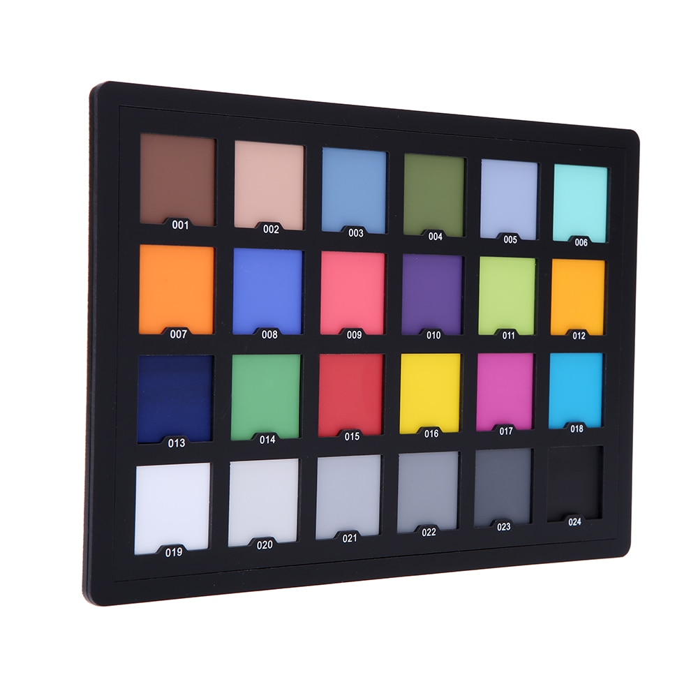 Andoer Professionelle 24 Farbe Karte Test Balancing Checker Karte Palette Bord für Überlegene Digitale Farbe Korrektur