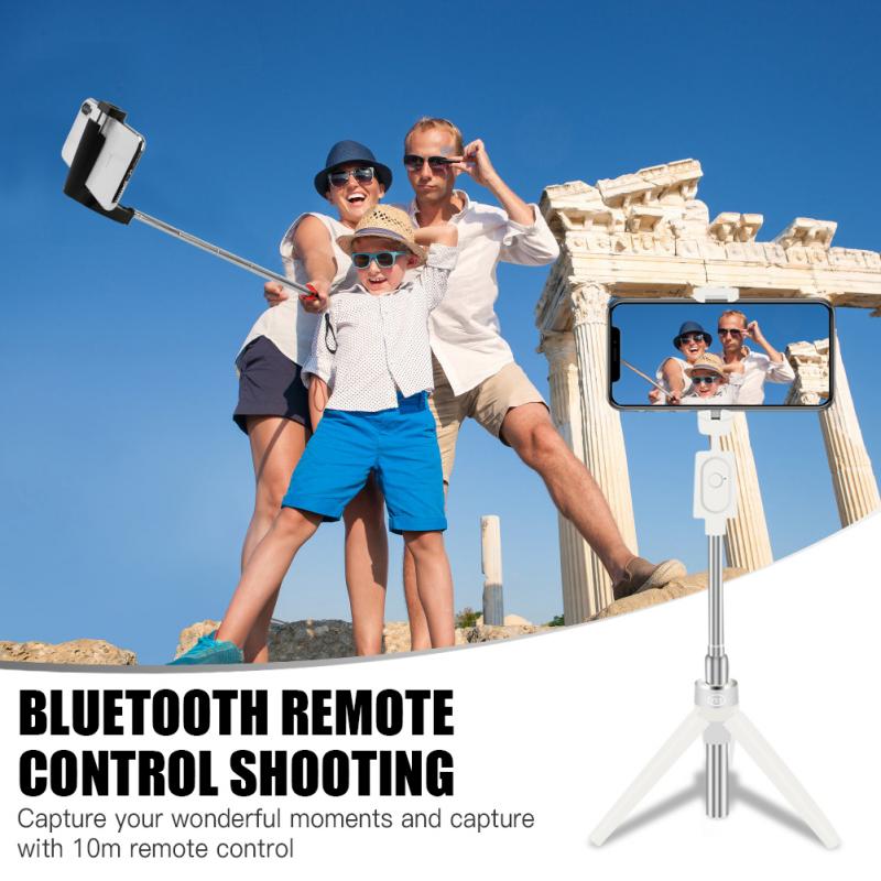 3 In 1 Wireless Bluetooth Selfie Stick For Iphone/Android/Huawei Foldable Handheld Monopod Shutter Remote Extendable Mini Tripod