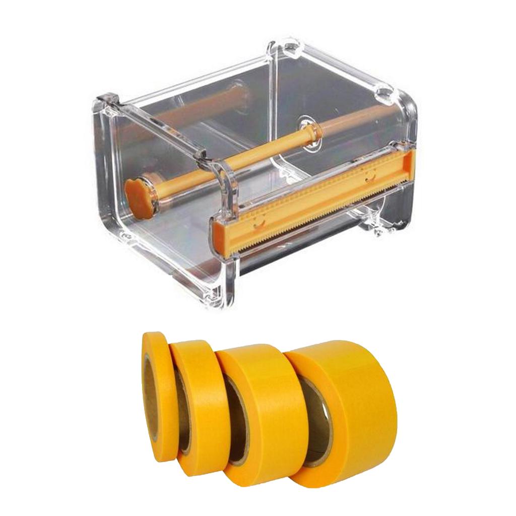 Portable DIY Painting Model Masking Adhesive Tape Cutter with Paint Roll Tapes
