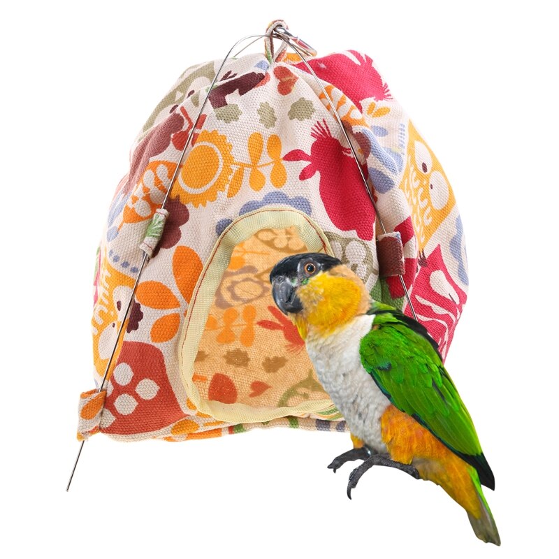 Casa Nido de Pájaro, cama, cueva de Habitat para loros, carpa colgante, cabaña para dormir, hamaca