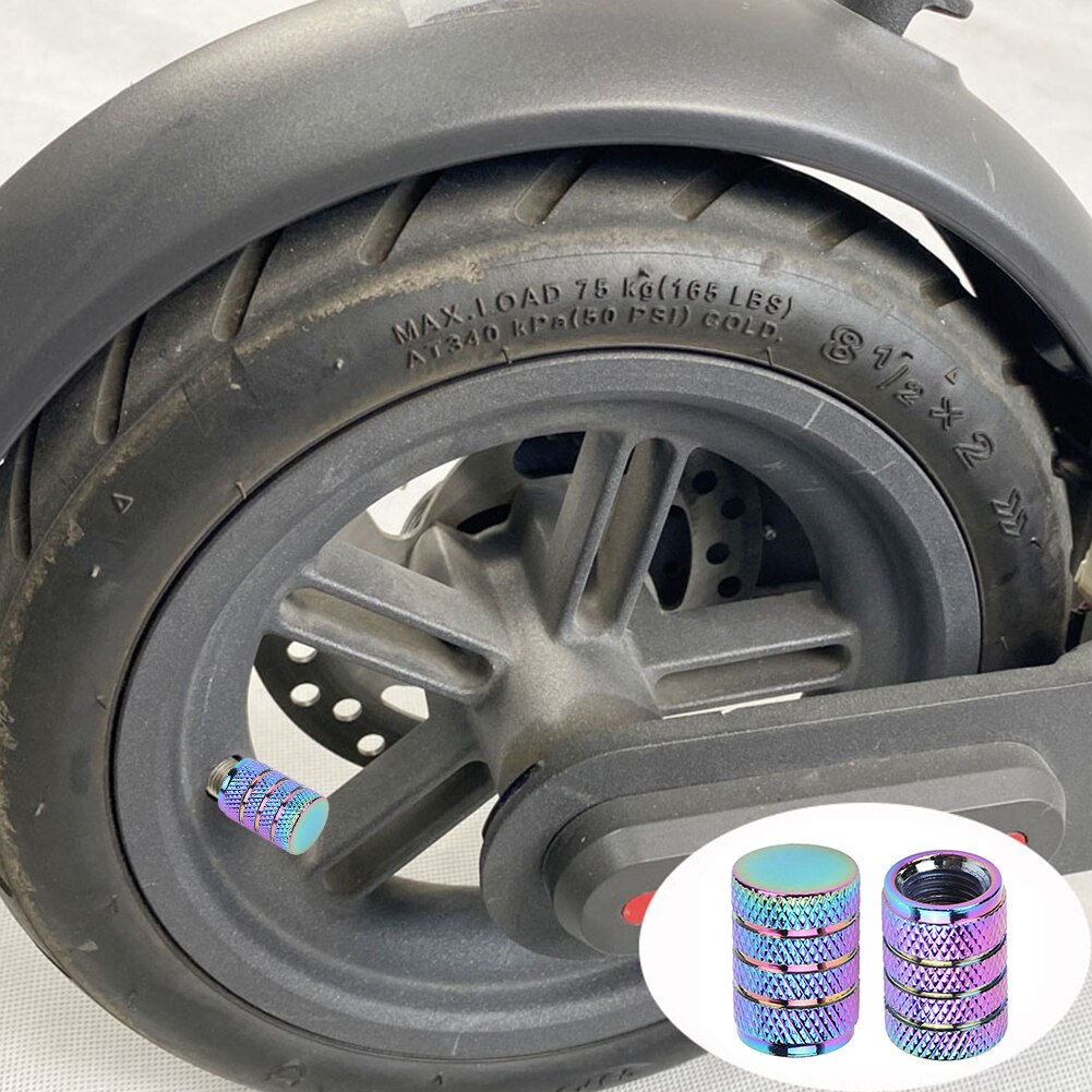 Pack 2 Válvulas De Neumático Para Scooter Eléctrico - Compatible Con Xiaomi Y Otras Marcas, Para Ruedas Tubeless Con Apertura <9 Mm