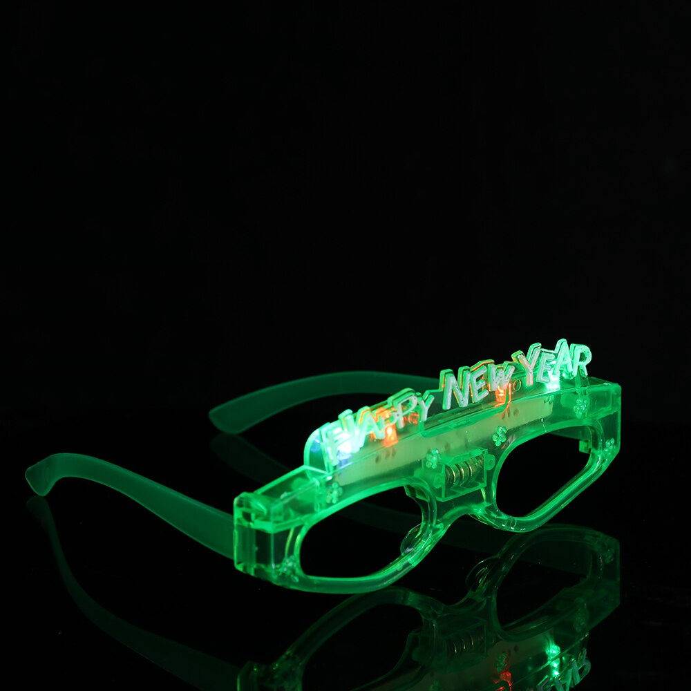 1pcs Flashing Led Glasses Halloween Christmas Glasses Luminous Light Up Glowing Eye Wear Bar Birthday Party Year