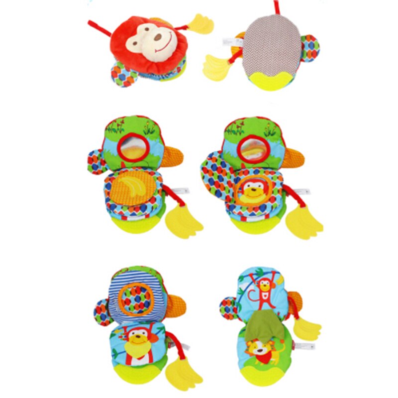 A Forma di animale Burattino di Mano Del bambino \'s Libro di Panno Giocattoli Madre e Del bambino Interattivo comfort Giocattolo Apprendimento Precoce Del bambino Sonagli