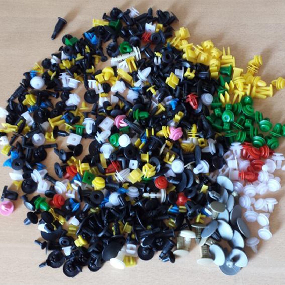 Dewtreetali Mixed Auto Fastener Car Bumper Clip Universal 100/200/500/1000pcs Retainer Rivet Door Panel Fender Liner Car Styling
