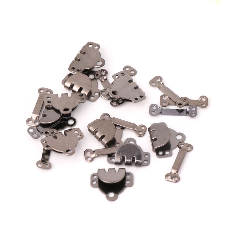 10x Trouser Skirt Hooks + Bars Fasteners For Suit Pants Extenders Tailor Sewing: 1.6cm LBK