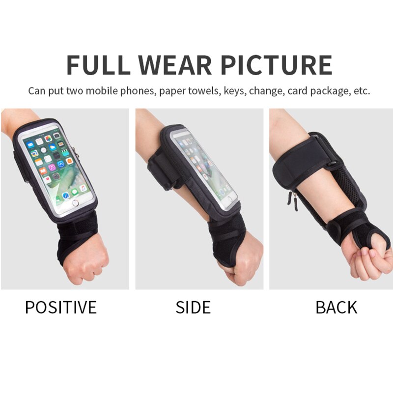 Sport Bicycle Wrist Bag Armbands Case For iPhone 13 12 11 Pro Xs Max XR X 7 8 Plus Samsung A51 S21 S20 Bike Phone Holder Pouch