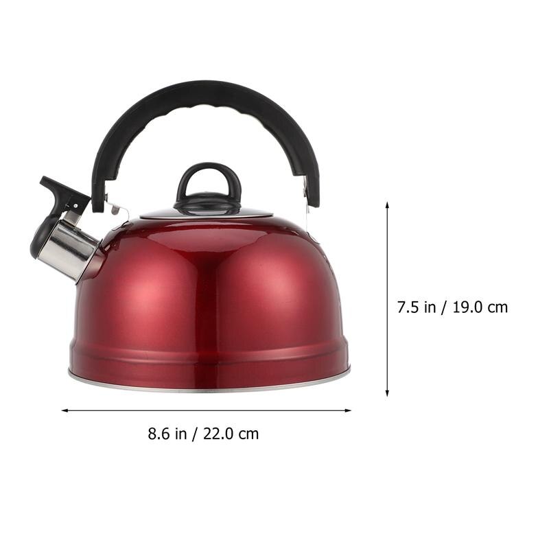 1Pc 1.2L Rvs Fluitketel Huishoudelijke Kook Water Ketel Klinkende Ketel
