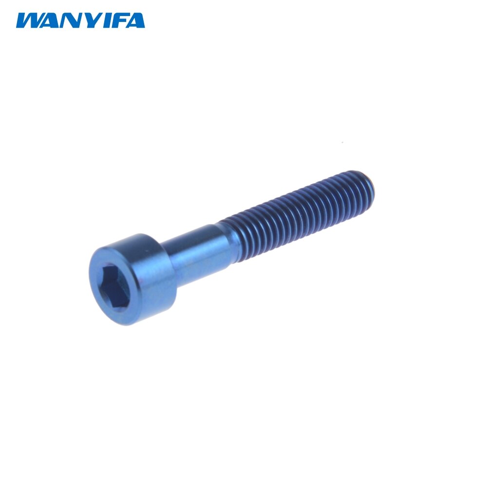 Wanyifa Titanium Ti Bolt M6X20 25 30 35mm Stigma Screw for MTB/Road Bicycle Seatpost Headset Brake