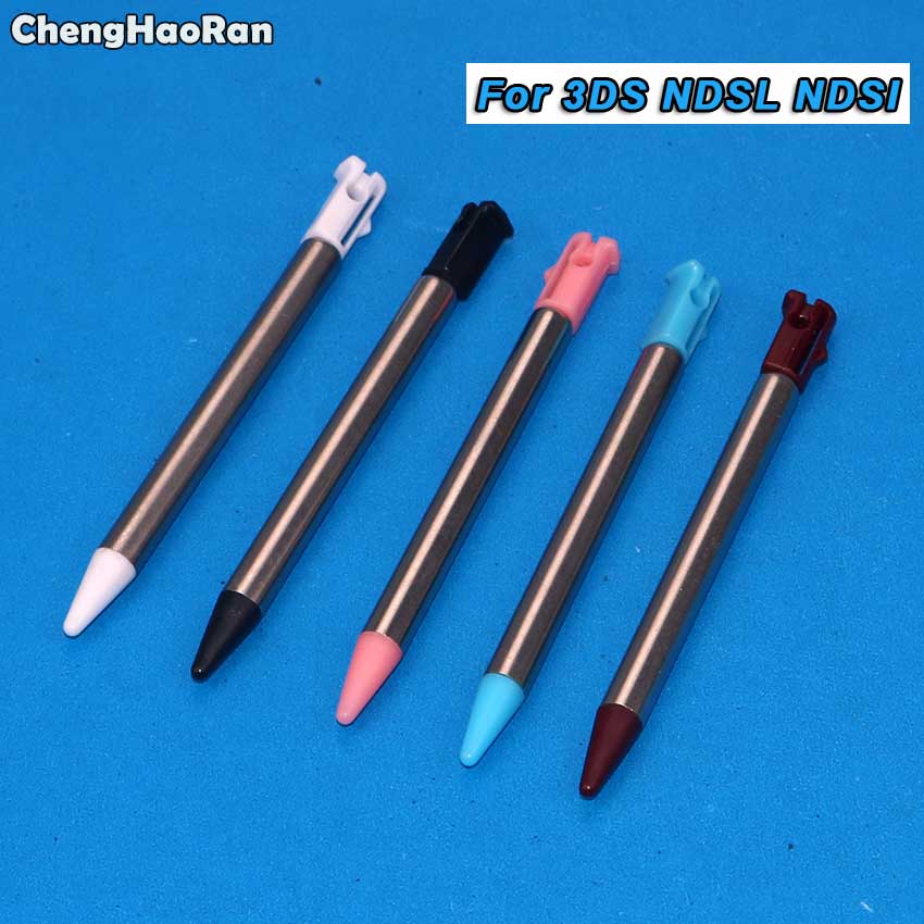 ChengHaoRan 5 Pcs Intrekbare Metalen 7-12 cm Lengte Touch-Screen Stylus Pen Set Voor 3DS NDSL NDSI gaming Accessoire Stylus Pennen
