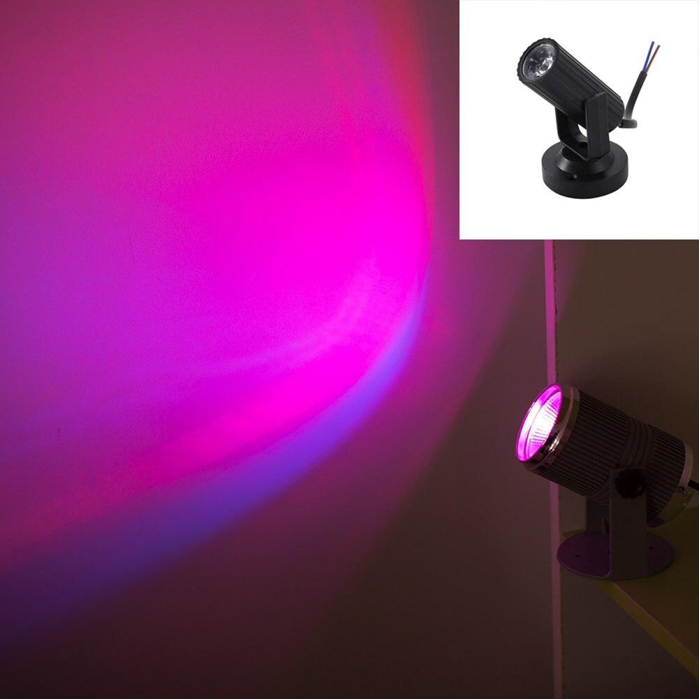 Stage Light Newest RGB Pink/ Blue/Red/White LED Beam Spotlight Party DJ Disco Bar KTV Party Moving Head Stage Lighting: pink light black