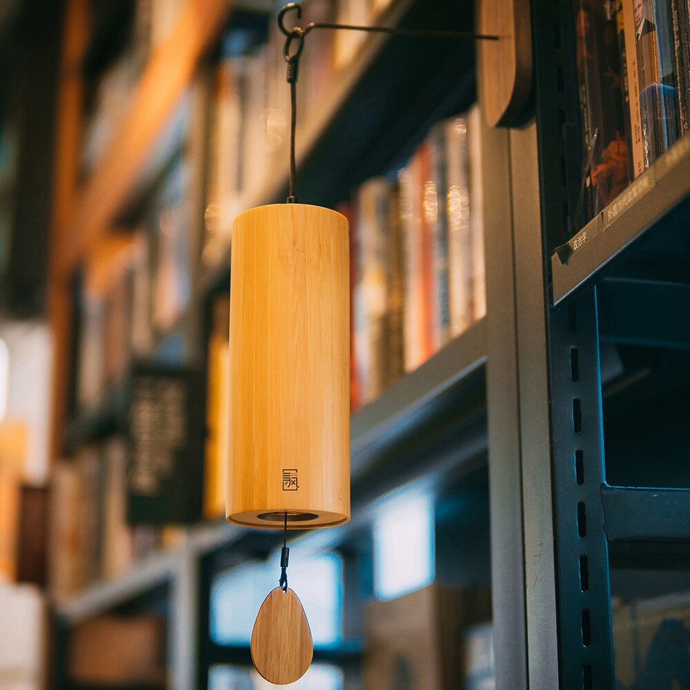 Bamboo Wind Chimes Windchime Windbell Home Decoration Zen Meditation Relaxation Chord for Outdoor Garden Patio