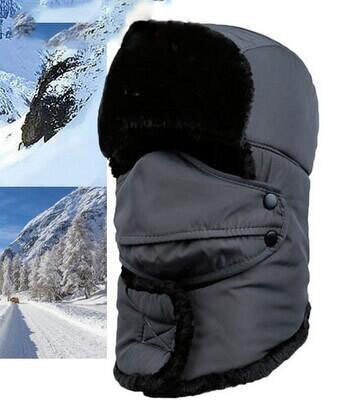 Vinter balaclava beanie hat kvindelig til kvinder mænd ansigtsmaske motorhjelm vindtæt tyk varm sne ski vinter hat cap øreklap