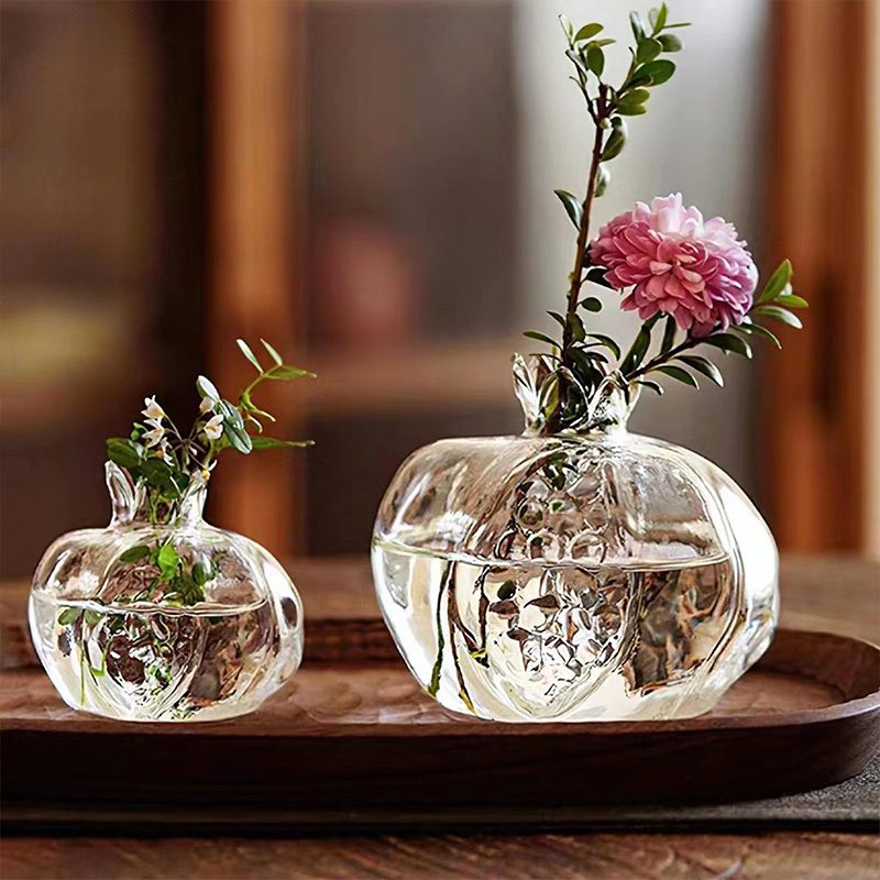 Vaso de flores de vidro decorativo garrafa de flores hidropônico planta pote flores recipiente ornamento de mesa casa quarto decoração de mesa