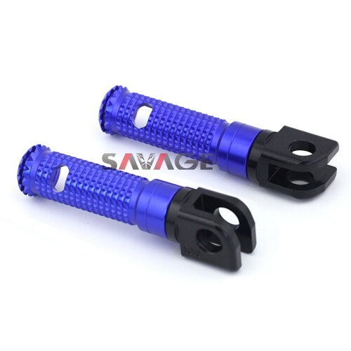 Reposapiés delanteros para motocicleta, pedales para moto KAWASAKI Z900 Z650 VERSYS-X 300 250 KLZ 1000 KLE 650 VERSYS NINJA H2: Blue