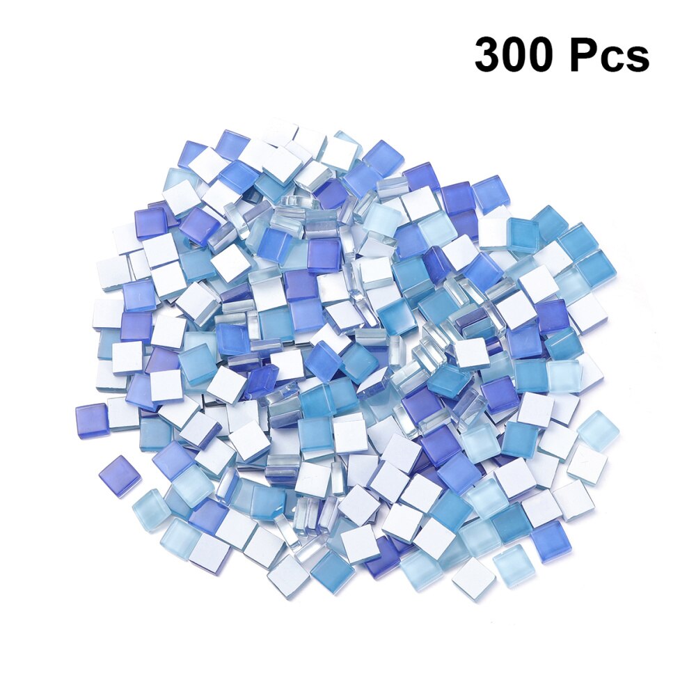 300Stck Bunte Kristall Glas Mosaik Fliesen Kreative Handwerk DIY Dekorative Fliesen Zauberstab Hintergrund Dekoration (Orange): Bild 2