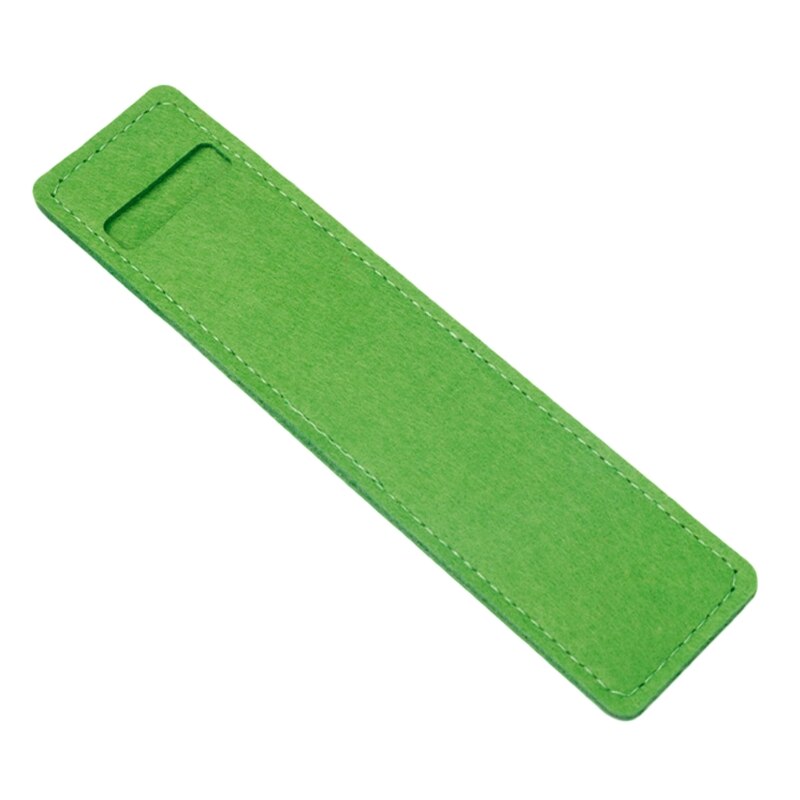 Felt Pen Case Holder Solid Color Fountain Pens Pouch Protective Sleeve Cover for Roller Ballpoint Gel Pen Pencil: Green