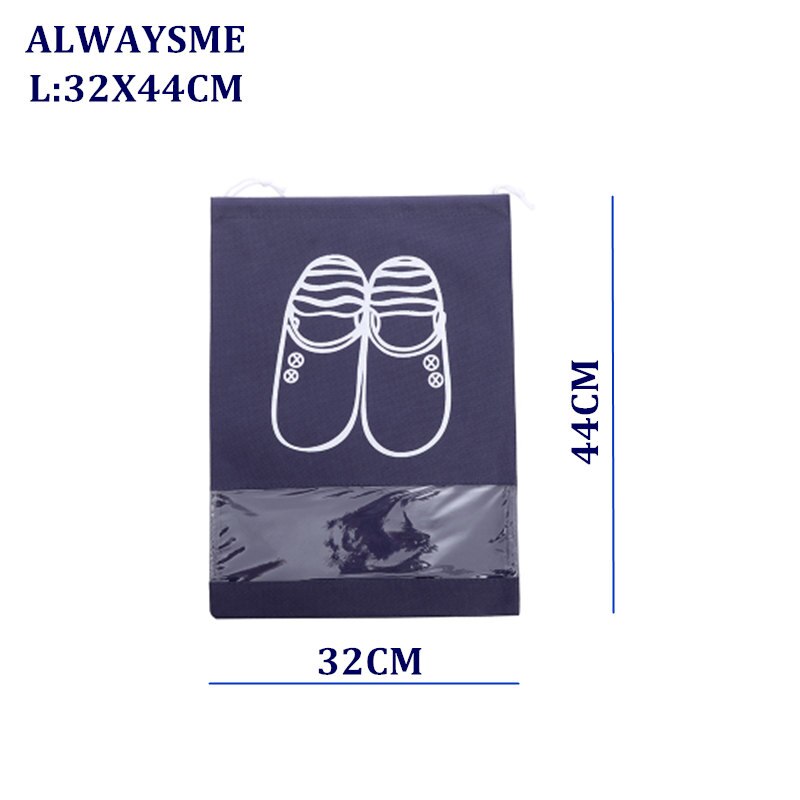 Alwaysme 32 x 44cm 28 x 35.5cm herresko til kvinder støvbeskytter sko beskyttelsestaske sko støvpose blå eller grå farvevalg