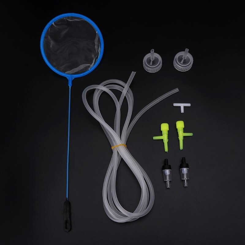9Pcs Brine Shrimp Incubator DIY Aquarium Hatching system Cap Connection Tee Regulator Hose Check Cultivation Kit For Fish