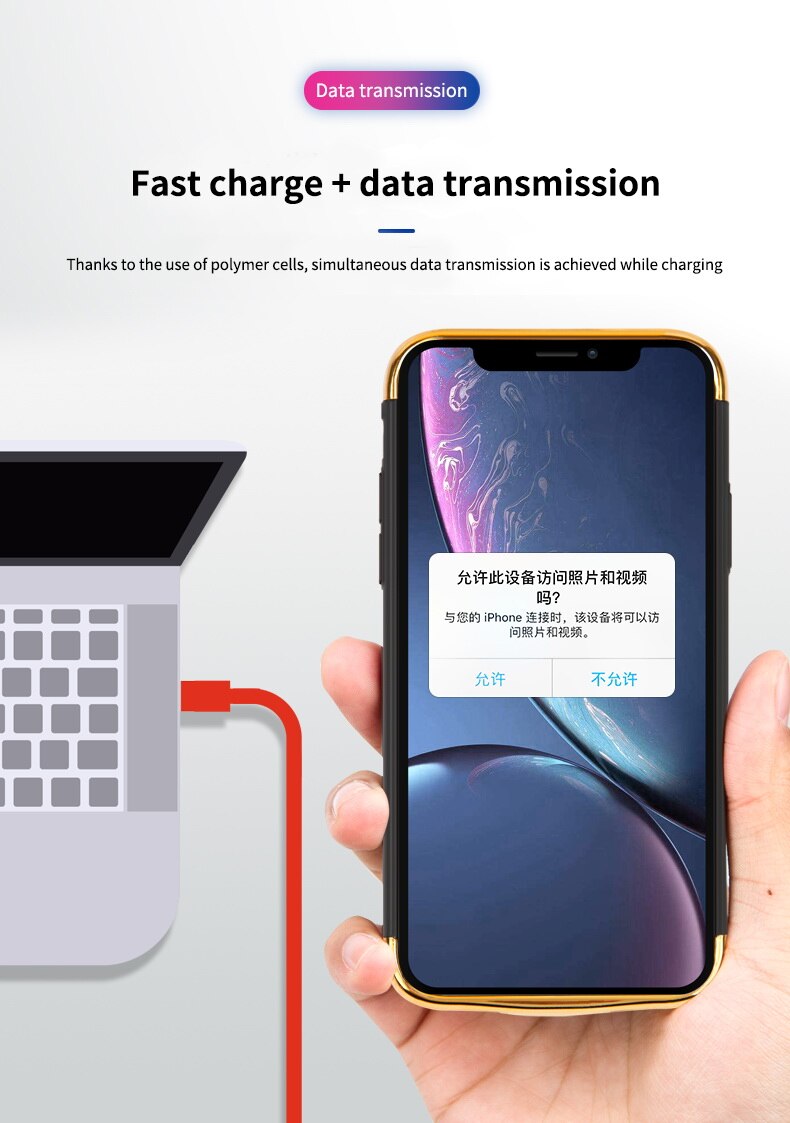 Araceli 6000 Mah dla iPhone 11 ładowarka przypadku ultra-cienki przenośny moc Bank dla iPhone 11 przypadku baterii