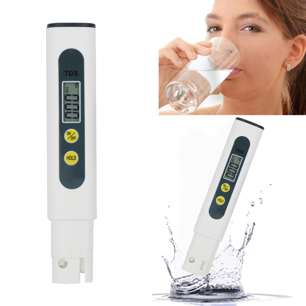 Digital Water Tester LCD Display TDS Meter Water Purity Temperature Tester Conductivity Monitor Liquid Tool