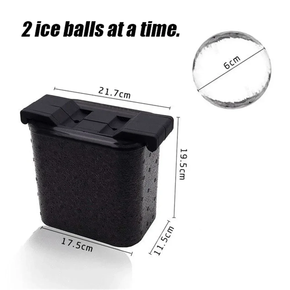 Ice Ball Maker Mould Bar Freeze Large Transparent Ice Cube Ice Maker High Transparency IceCube Tray Kitchen Accessories: GRAY