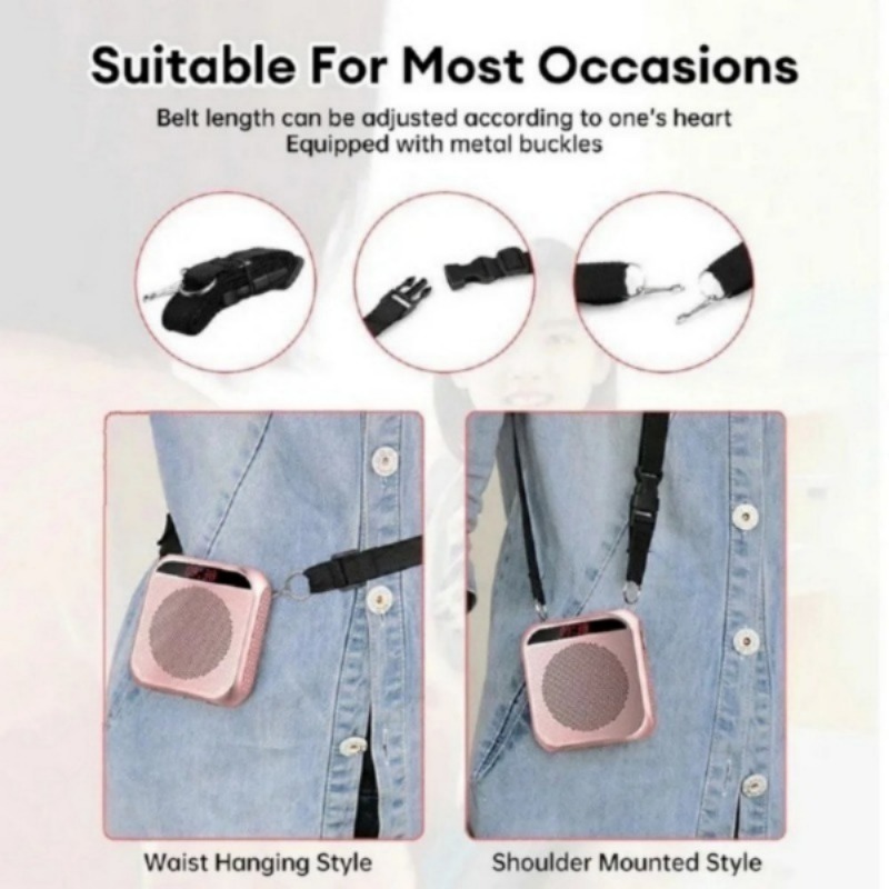 Headworn Microphone Loudspeaker Voice Amplifier Recorder Mic Speaker Audio Mini Wired Mikrofon Mike Sound Battery Kit Headset