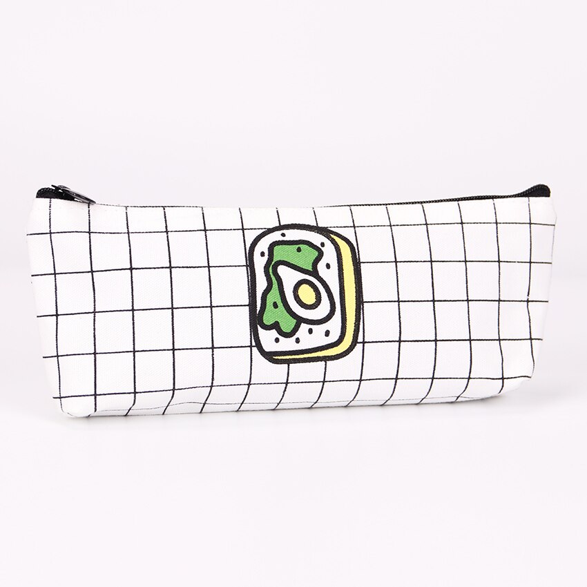 Creatieve Voedsel Pizza Fries Etui Canvas Potlood Tas voor Kids Leren Schoolbenodigdheden: Sandwich