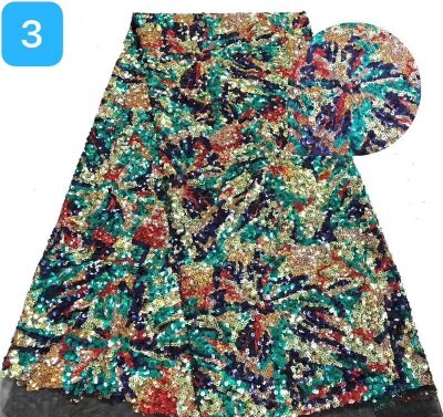 Franske pailletter blondestof brudestof afrikansk blondestof blondestof til nigeriansk kjole