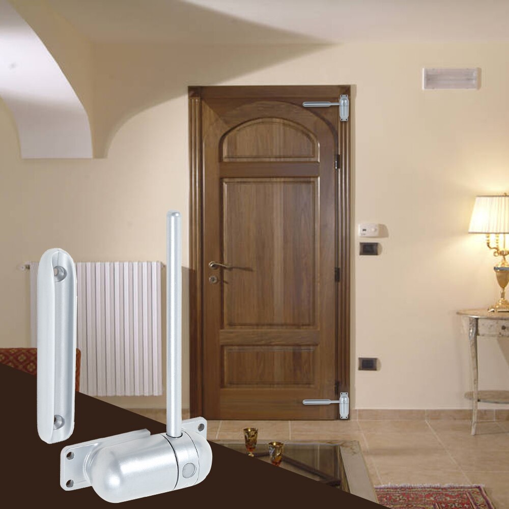 Mini Spring Automatic Door Closer Right / Left Swing Door Stop Easy to Install to Convert Hinged Doors to Self-Closing