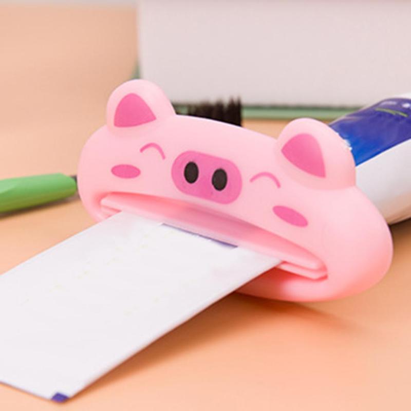 Animal Plastic Toothpaste Squeezer Cute Cartroon Bath Toothbrush Holder Bathroom Sets Home Commodity Bathroom Tube Tools