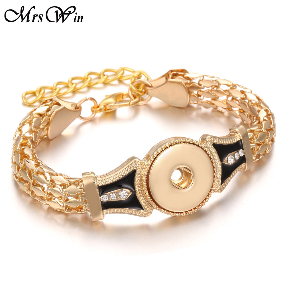 Neue Snap Armband Vintage Silber 18mm Snap Armband Einstellbar Größe Kette Armband Uhren Snap Schmuck: 2