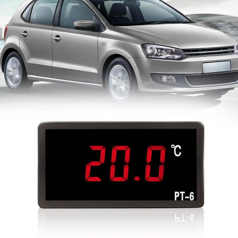 Mini thermomètre de température pour voiture, affichage numérique LCD, intérieur et extérieur, ℃ N9O6