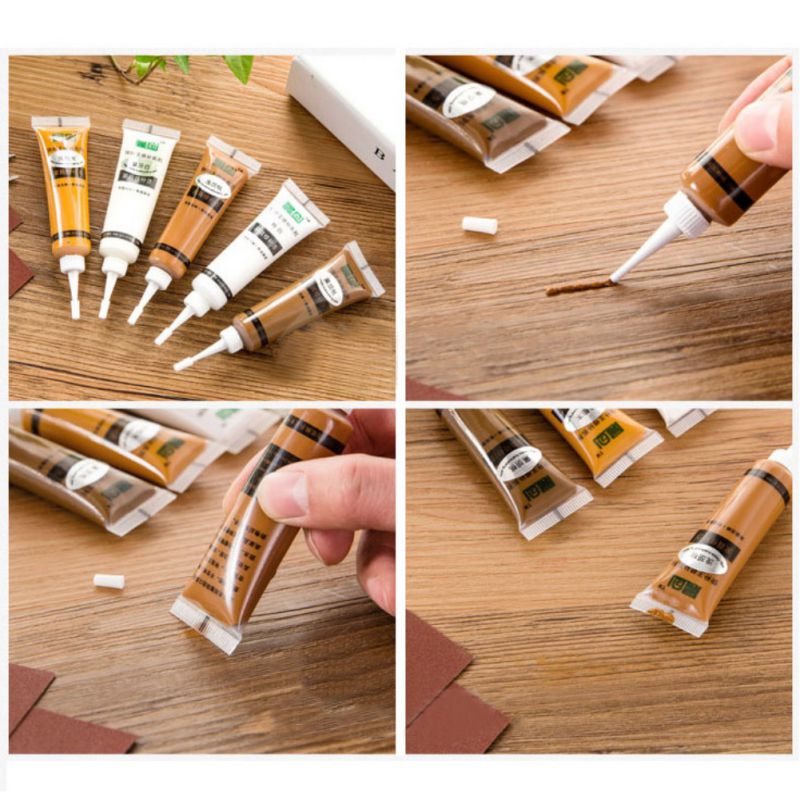 Furniture Scratch Fast Remover Solid Wood Furniture Refinishing Paste Repair Paint Floor Colors Paste Repair Pen Paint Refills