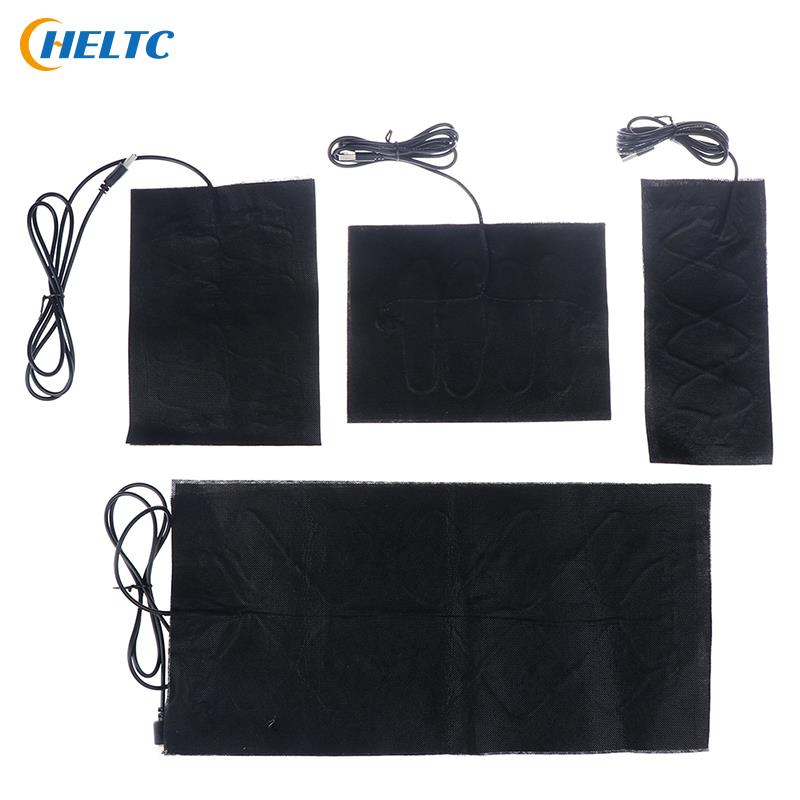 1/4Stck 5V Kohlenstoff Heizung Pad Hand Wärmer USB Heizung Film Elektrische Winter Infrarot Fieber Wärme matt
