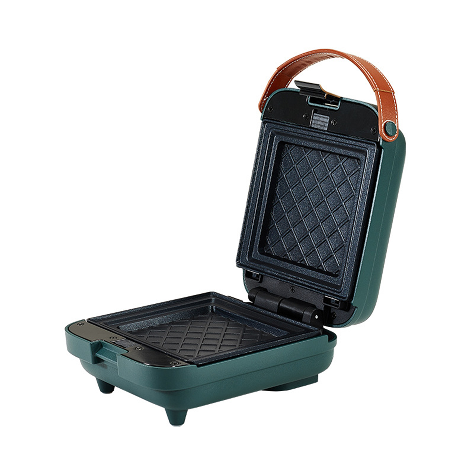 Tostadora antiadherente para sándwiches, máquina para desayuno, tostadora para bocadillos, utensilios para hornear extraíbles
