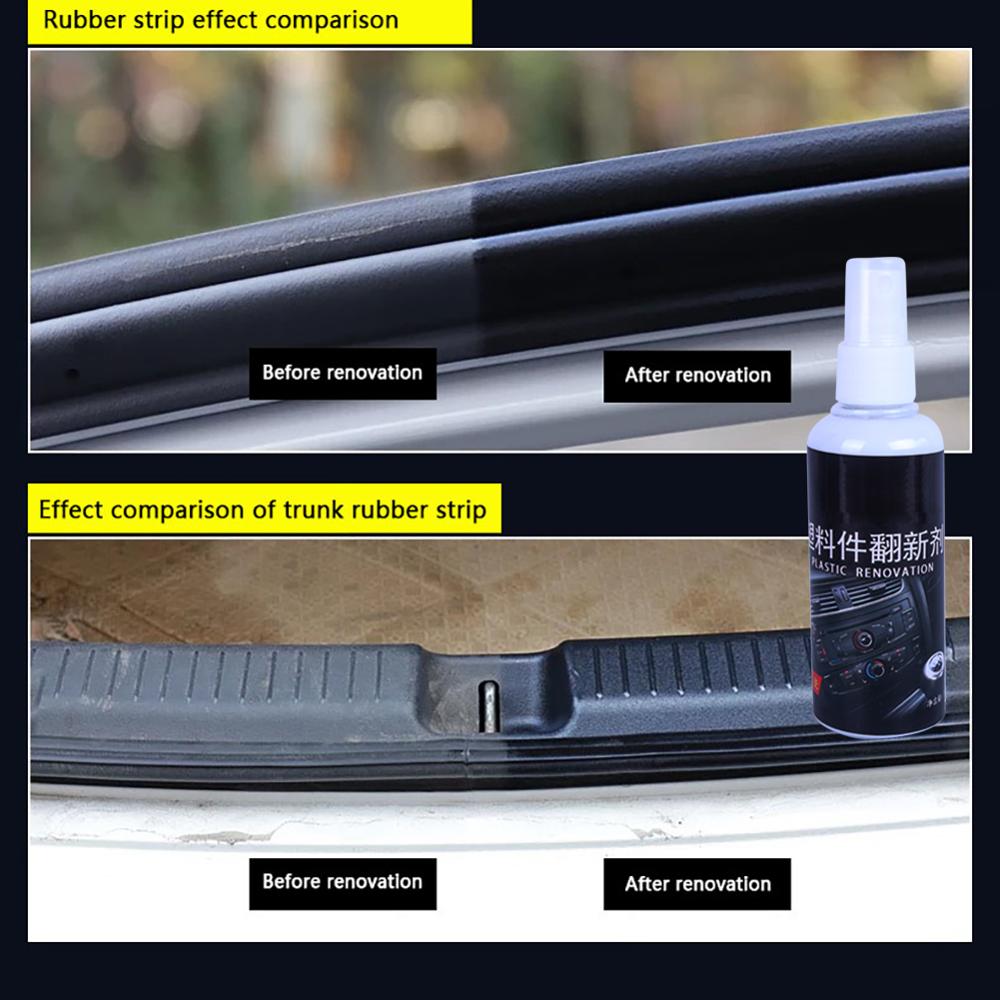 Panel de instrumentos de cera para el Interior del coche, revestimiento de plástico renovado, 30ml