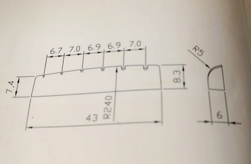 【Hecho en Japón】tuerca de aleación de titanio para guitarra eléctrica de 1 pieza para guitarra estilo ST TL Les Paul LP SG de 43MM
